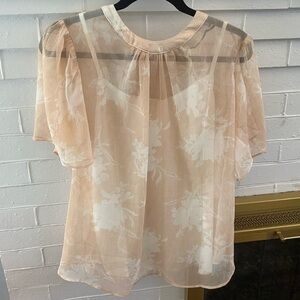 NWOT Sz X Ava & Viv Sheer Top